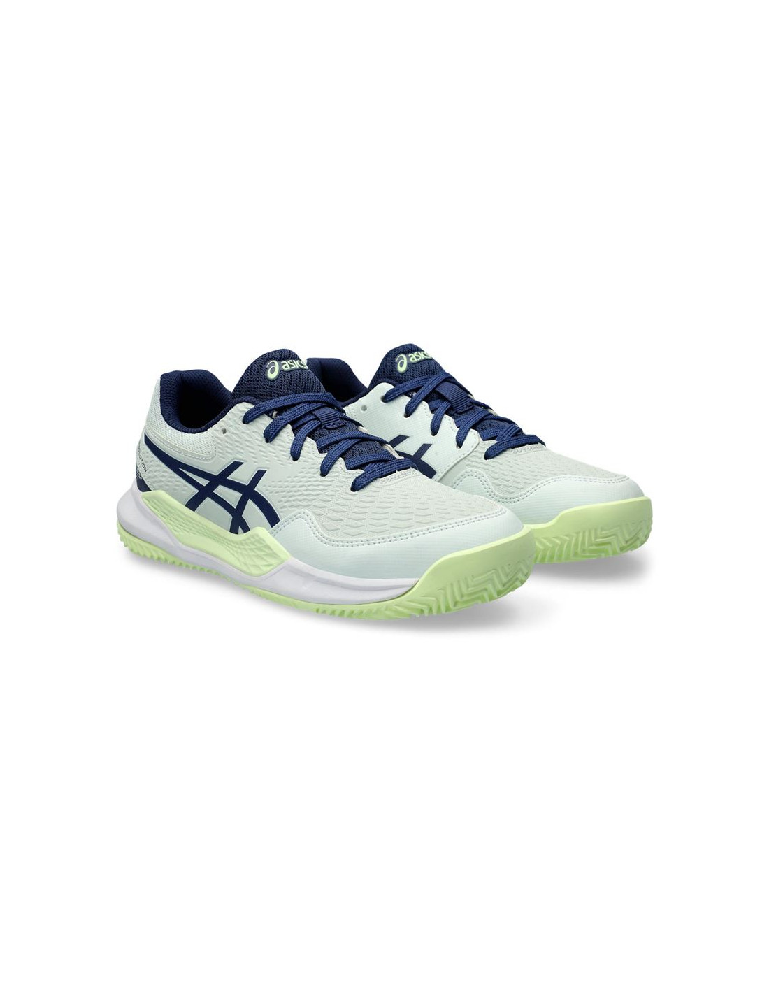 Zapatillas de Tenis ASICS Gel-Resolution 9 Gs Clay Infantil Menta/Azul