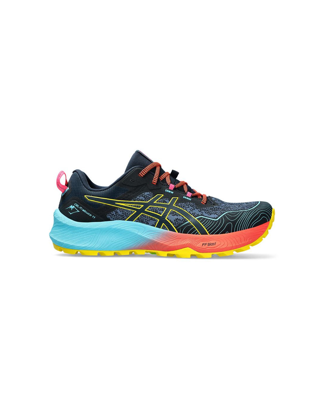 Zapatillas de Trail ASICS Gel-Trabuco 11 Hombre Azul/Vi nt Yellow