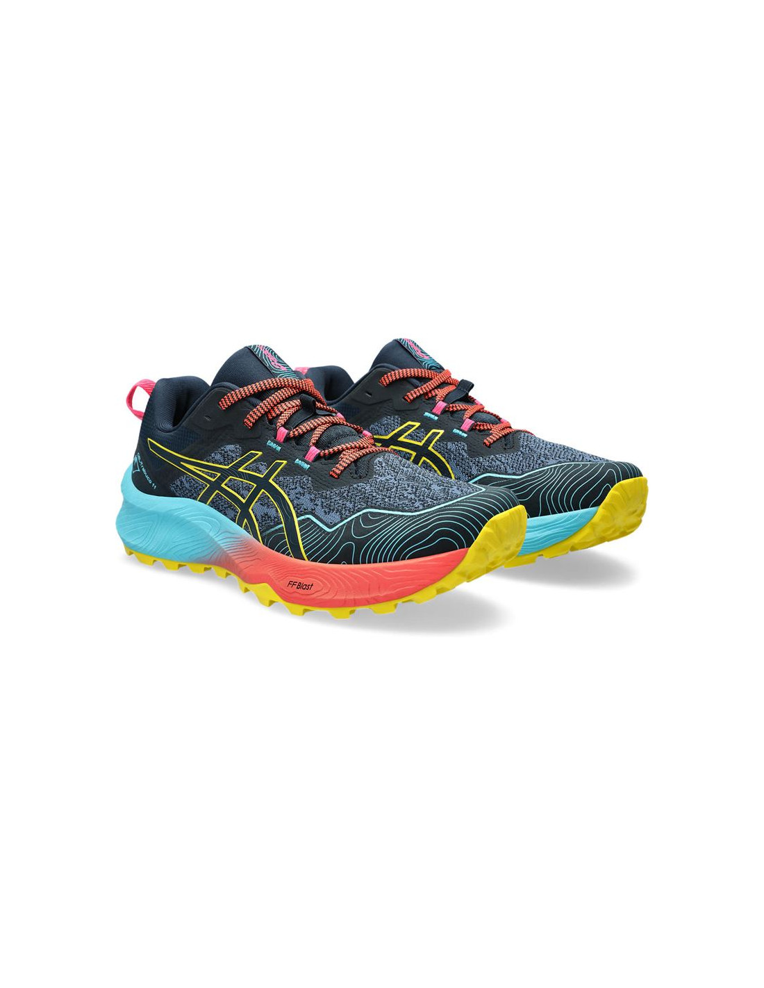 Zapatillas de Trail ASICS Gel-Trabuco 11 Hombre Azul/Vi nt Yellow