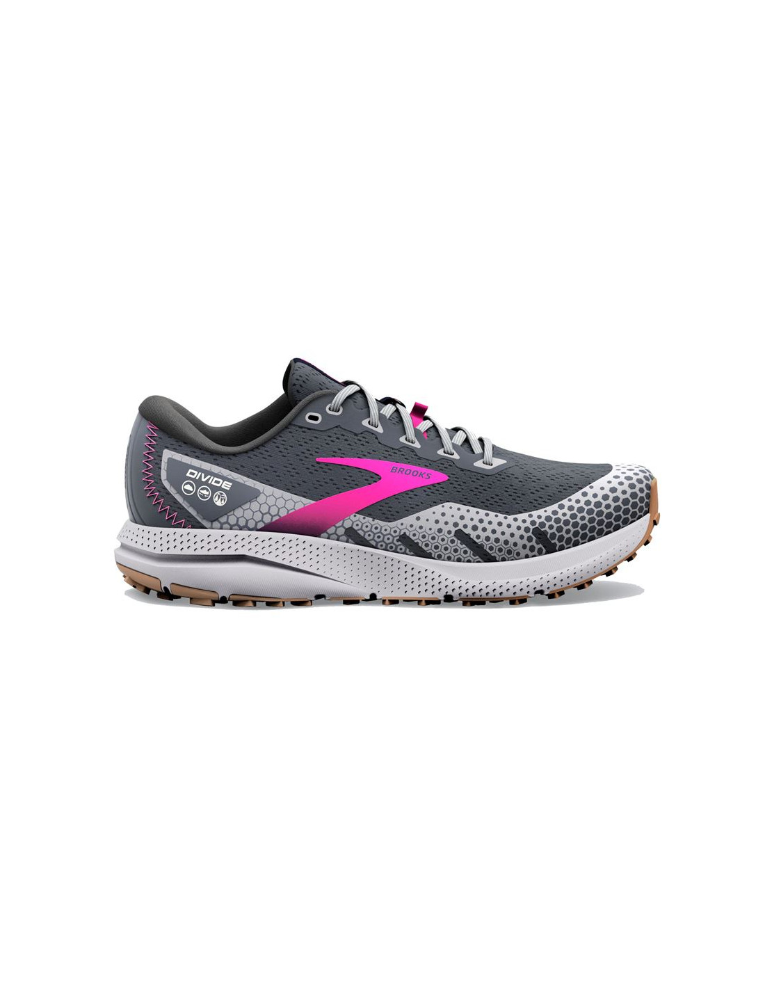 Zapatillas de Trail Brooks Divide 3 Gris Mujer