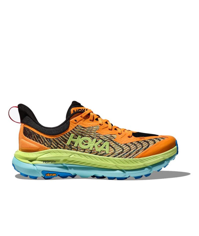 Zapatillas de Trail Hoka Mafate Speed 4 Hombre Naranja/Azul