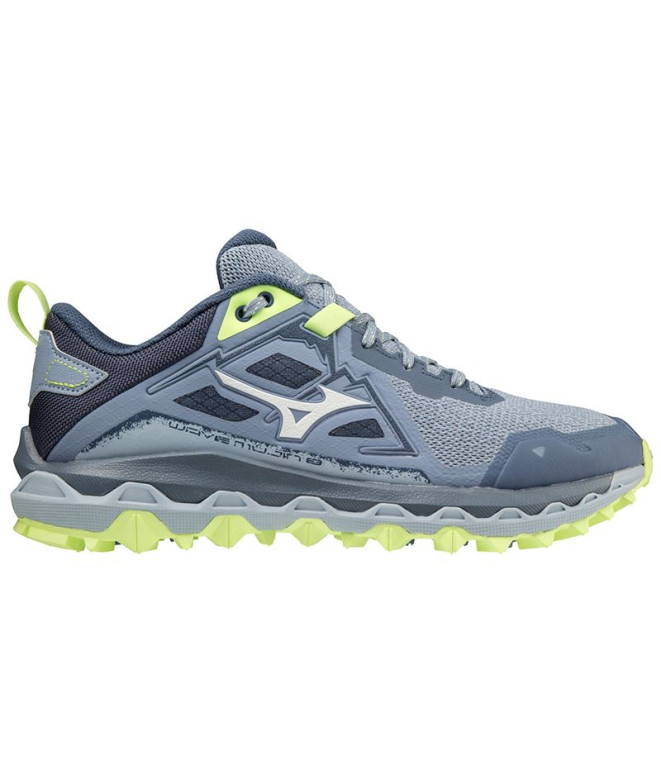 Zapatillas de Trail Mizuno Wave Mujin 8 Mujer Troposphere/Blanco/Neolime