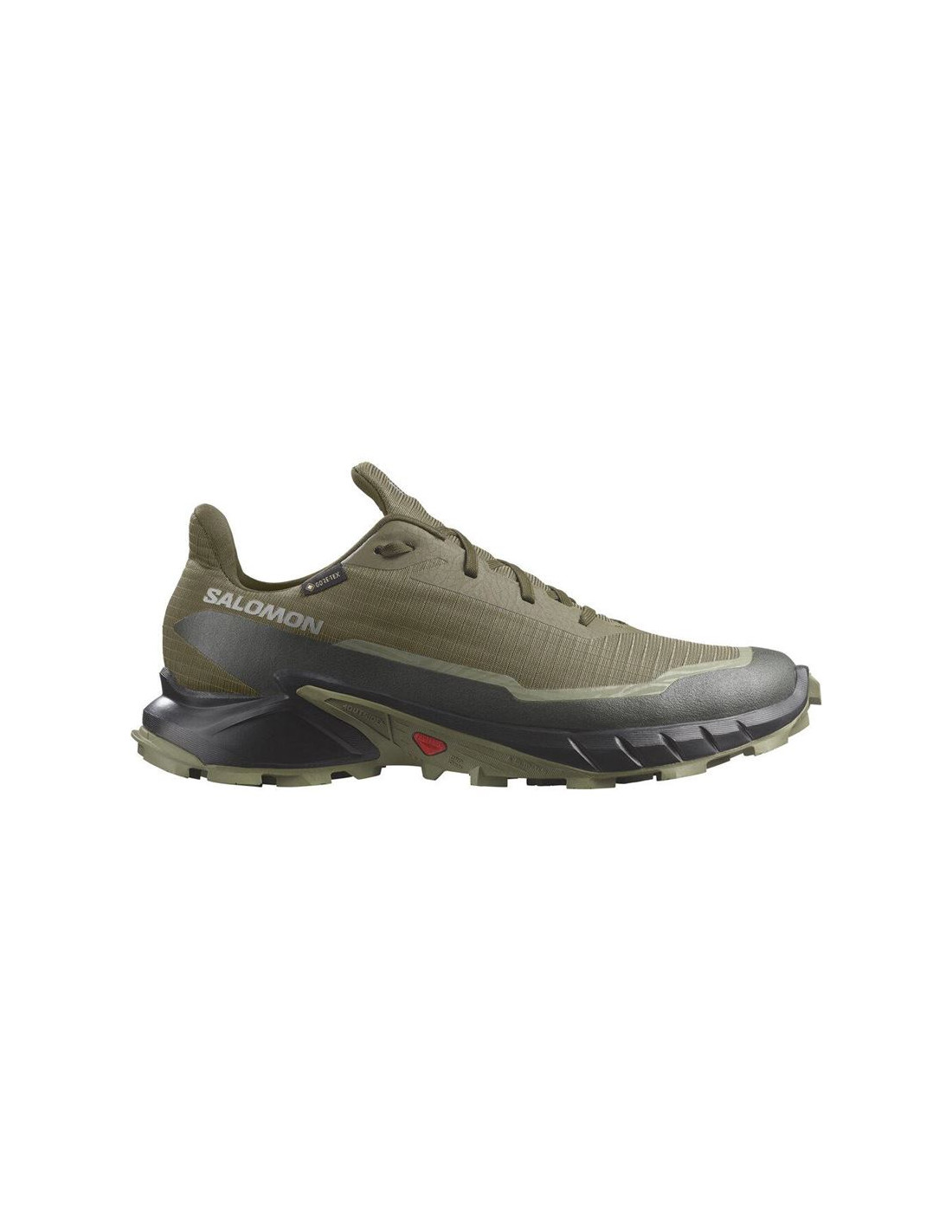 Zapatillas de Trail Salomon Alphacross 5 Gore - Tex Olive Night / Black / Deep Lichen Green Hombre