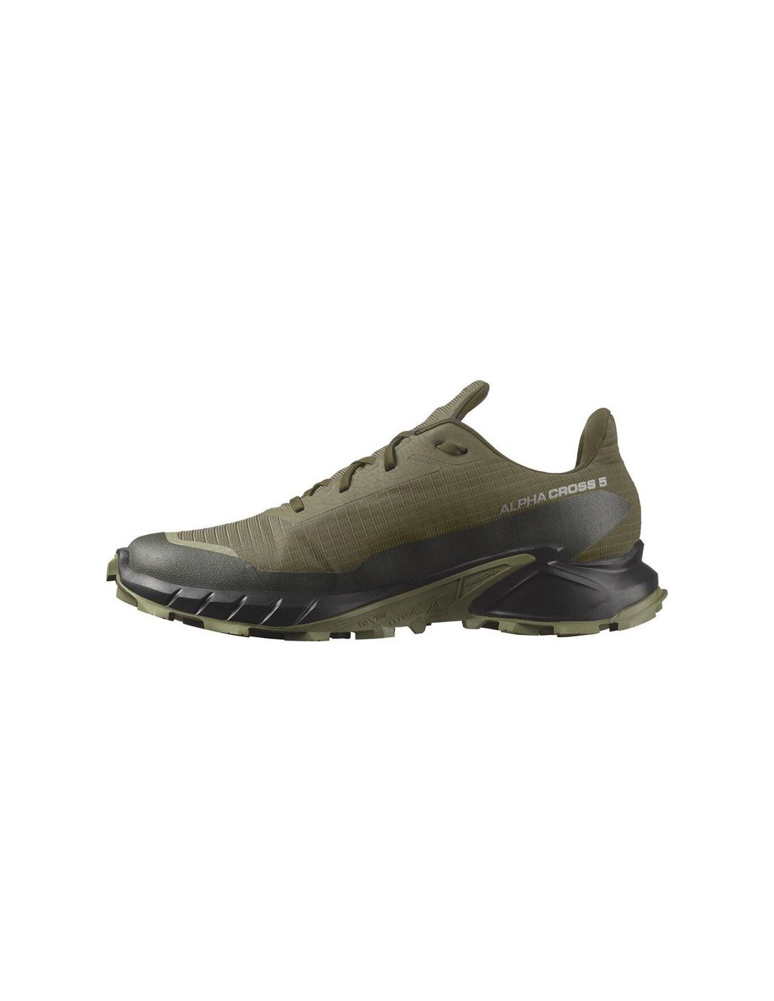 Zapatillas de Trail Salomon Alphacross 5 Gore - Tex Olive Night / Black / Deep Lichen Green Hombre