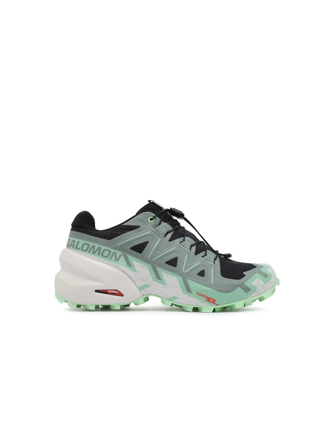 Zapatillas de Trail Salomon Speedcross 6 Black / Laurel Wreath / Green Ash Mujer