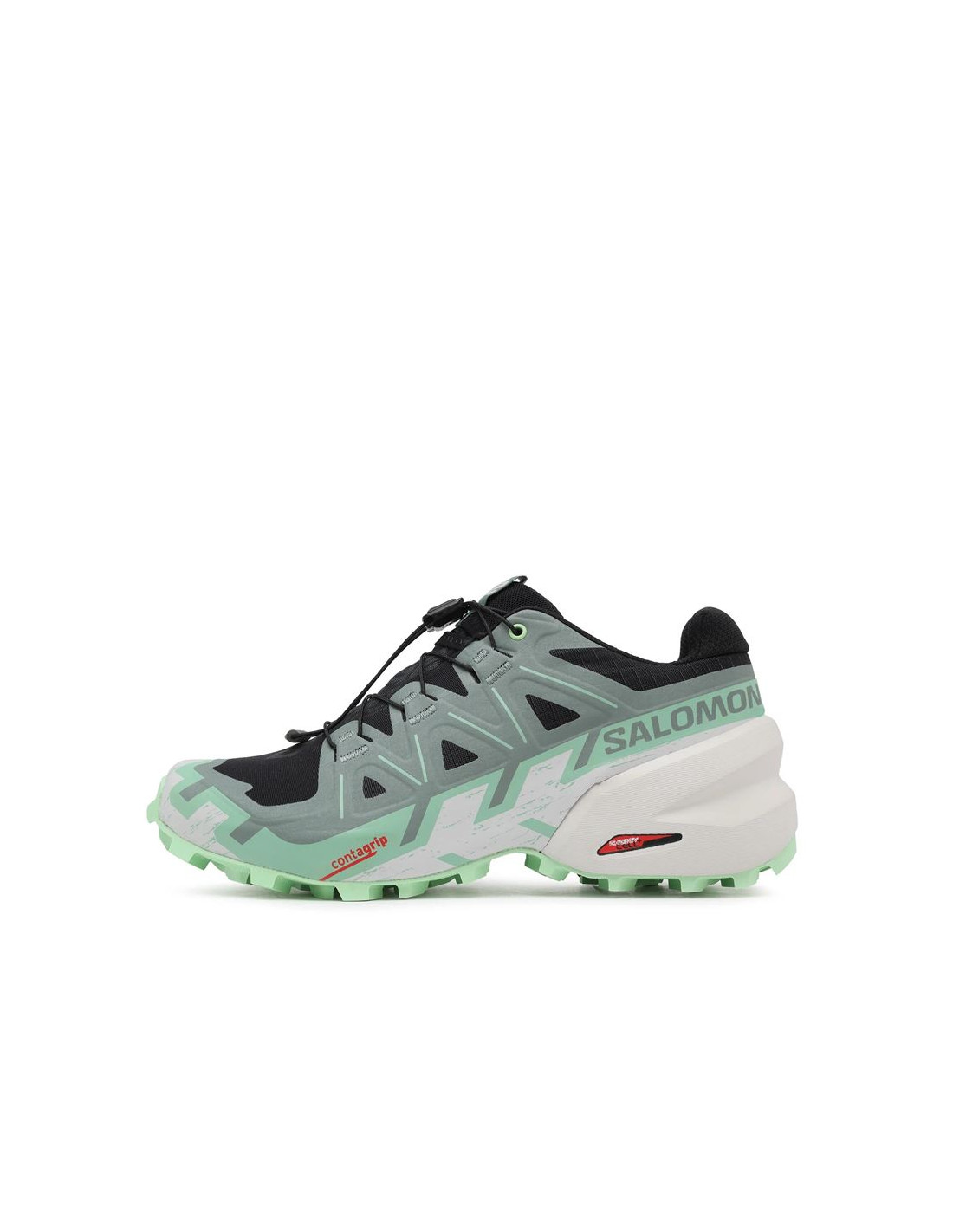 Zapatillas de Trail Salomon Speedcross 6 Black / Laurel Wreath / Green Ash Mujer