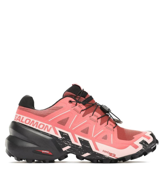 Zapatillas de Trail Salomon Speedcross 6 Cow Hide / Black / English Rose Mujer