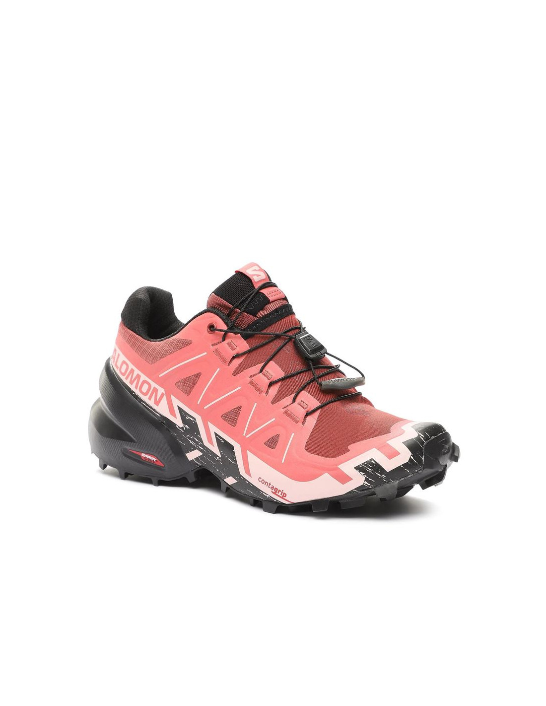 Zapatillas de Trail Salomon Speedcross 6 Cow Hide / Black / English Rose Mujer