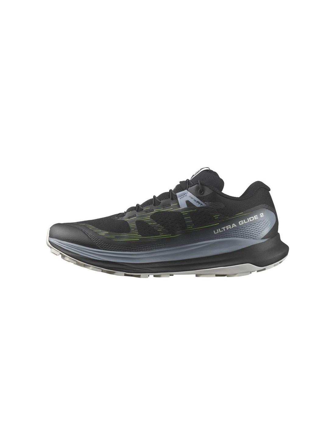 Zapatillas de Trail Salomon Ultra Glide 2 Black / Flint Stone / Green Gecko Hombre