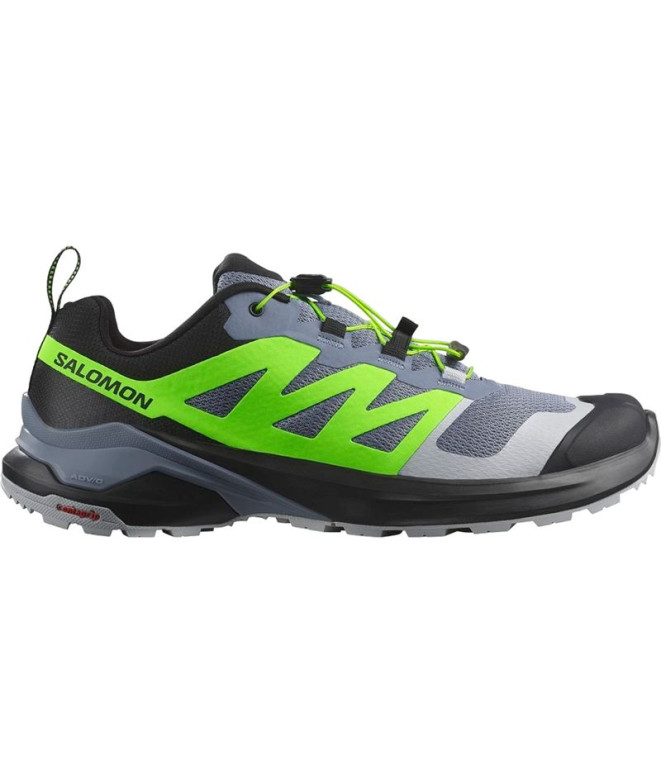 Zapatillas de Trail Salomon X-Adventure Flint Stone / Black / Green Gecko Hombre