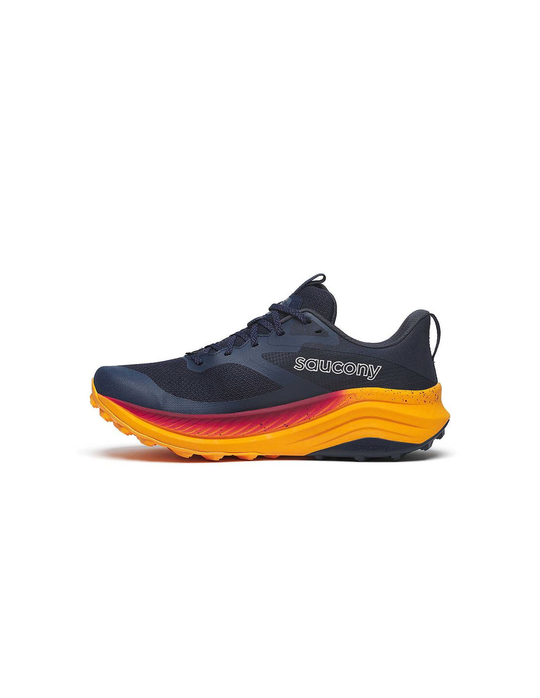 Zapatillas de Trail Saucony Aura Tr Gtx Hombre Azul Naranja