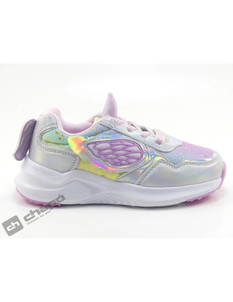 Zapatillas Deportiva Plata Conguitos 261015-luz