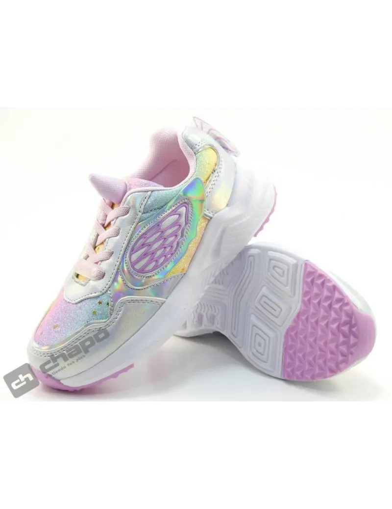 Zapatillas Deportiva Plata Conguitos 261015-luz