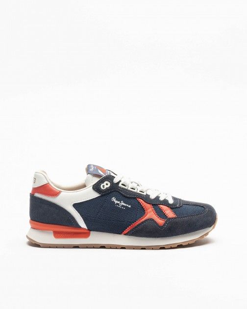 Zapatillas Pepe Jeans London Brit Retro M Azul