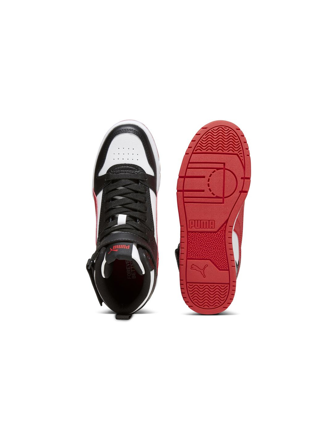 Zapatillas Puma Rbd Game Infantil Negro-Rojo