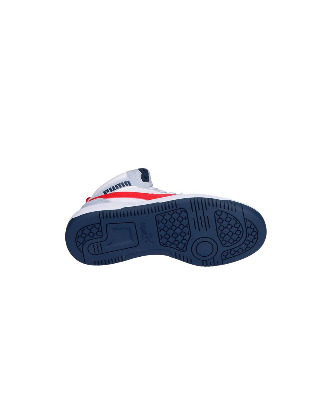 Zapatillas Puma Rebound V6 Mid Gris Infantil