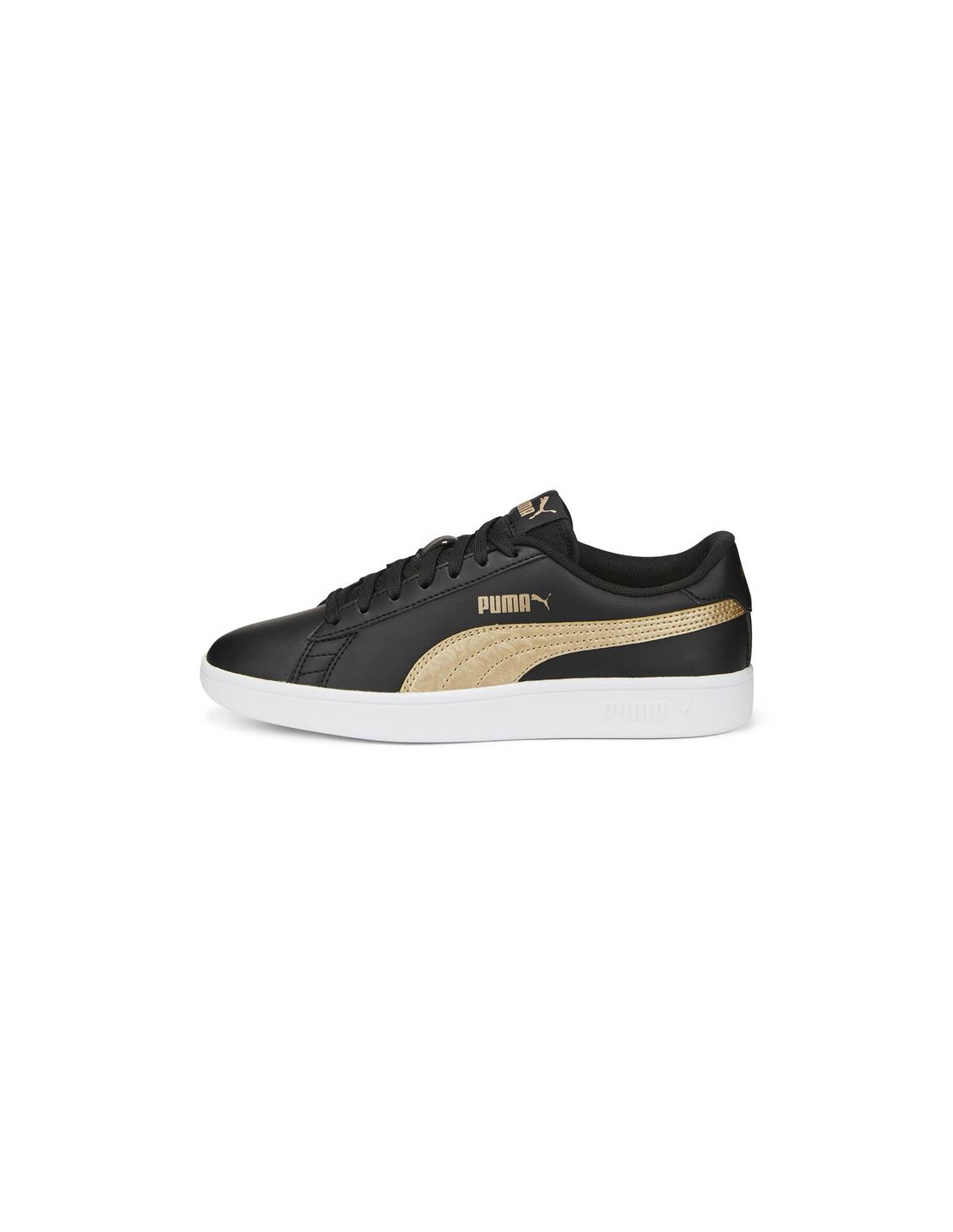 Zapatillas Puma Smash V2 Metall Niño Negro