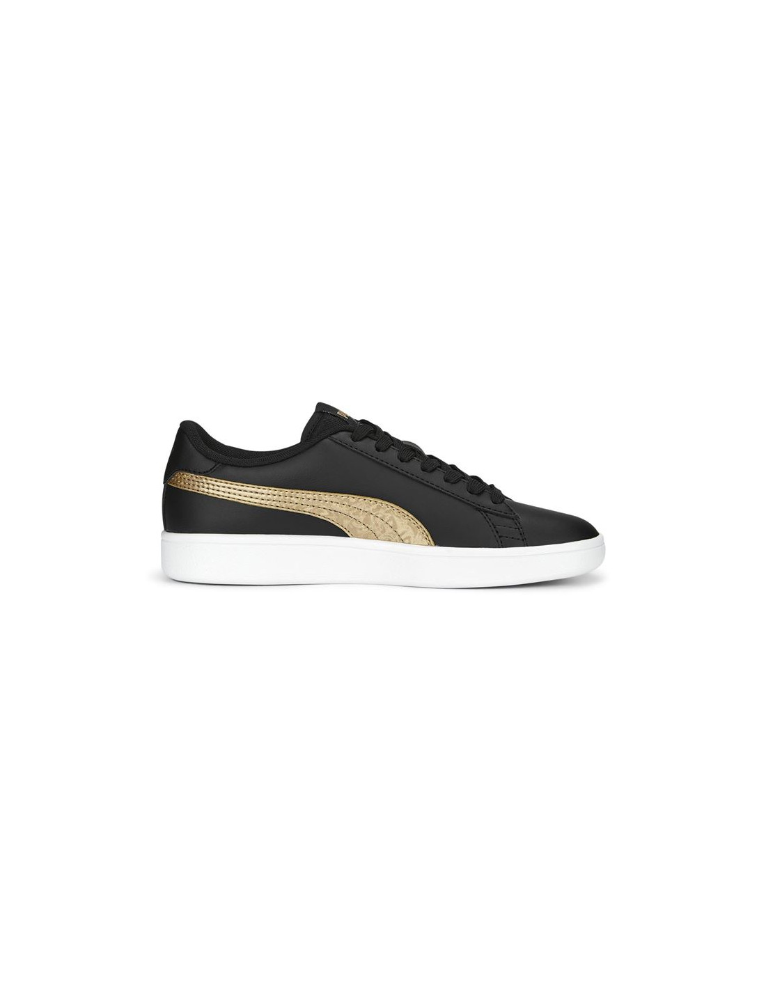 Zapatillas Puma Smash V2 Metall Niño Negro