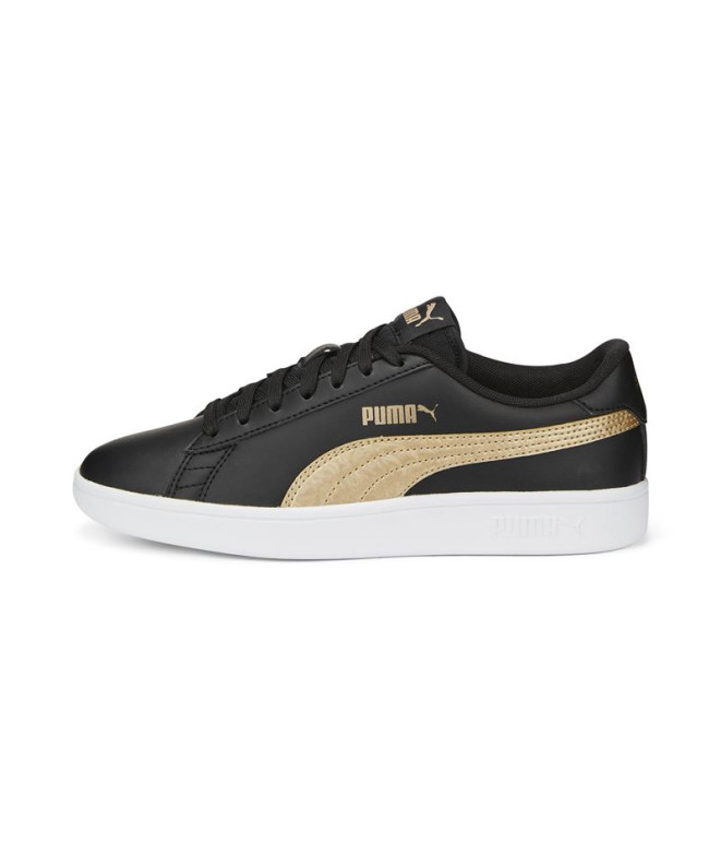 Zapatillas Puma Smash V2 Metall Niño Negro