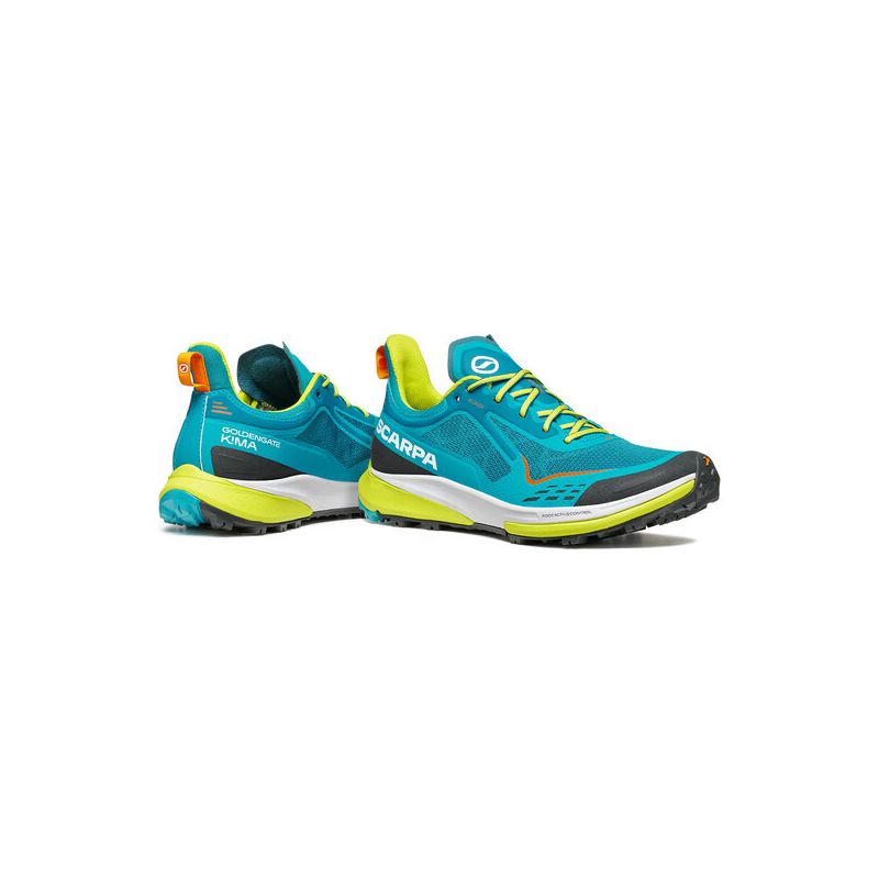 Zapatillas trail/running Scarpa Golden Gate Kima RT (Lake Blue Lime) hombre