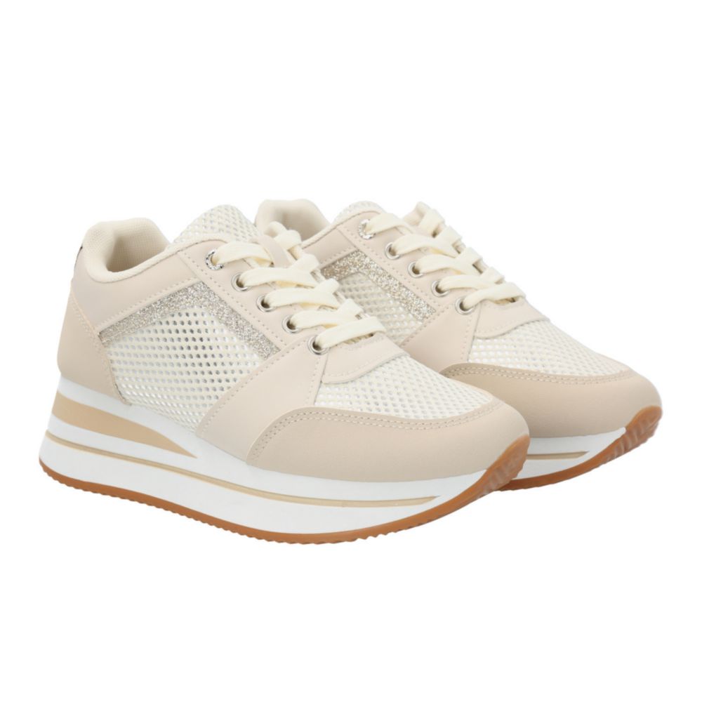 Zapatillas Urbanas Hush Puppies Para Mujer Chica Beige