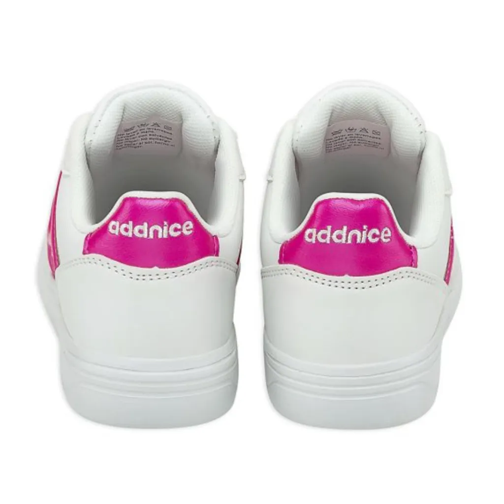 Zapatillas Urbanas Niñas Addnice San Diego Max - Blanco/Fucsia