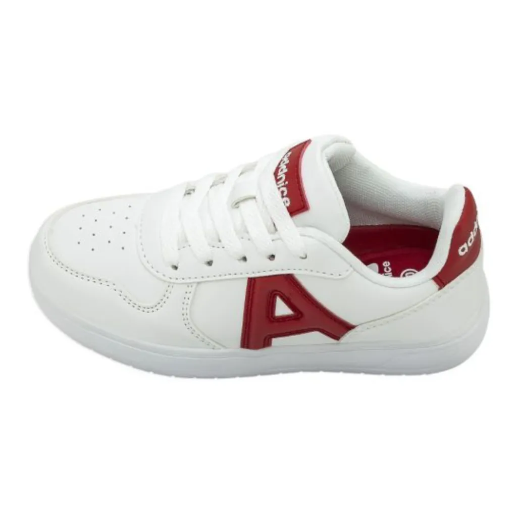 Zapatillas Urbanas Niños Addnice San Diego Max - Blanco/Rojo