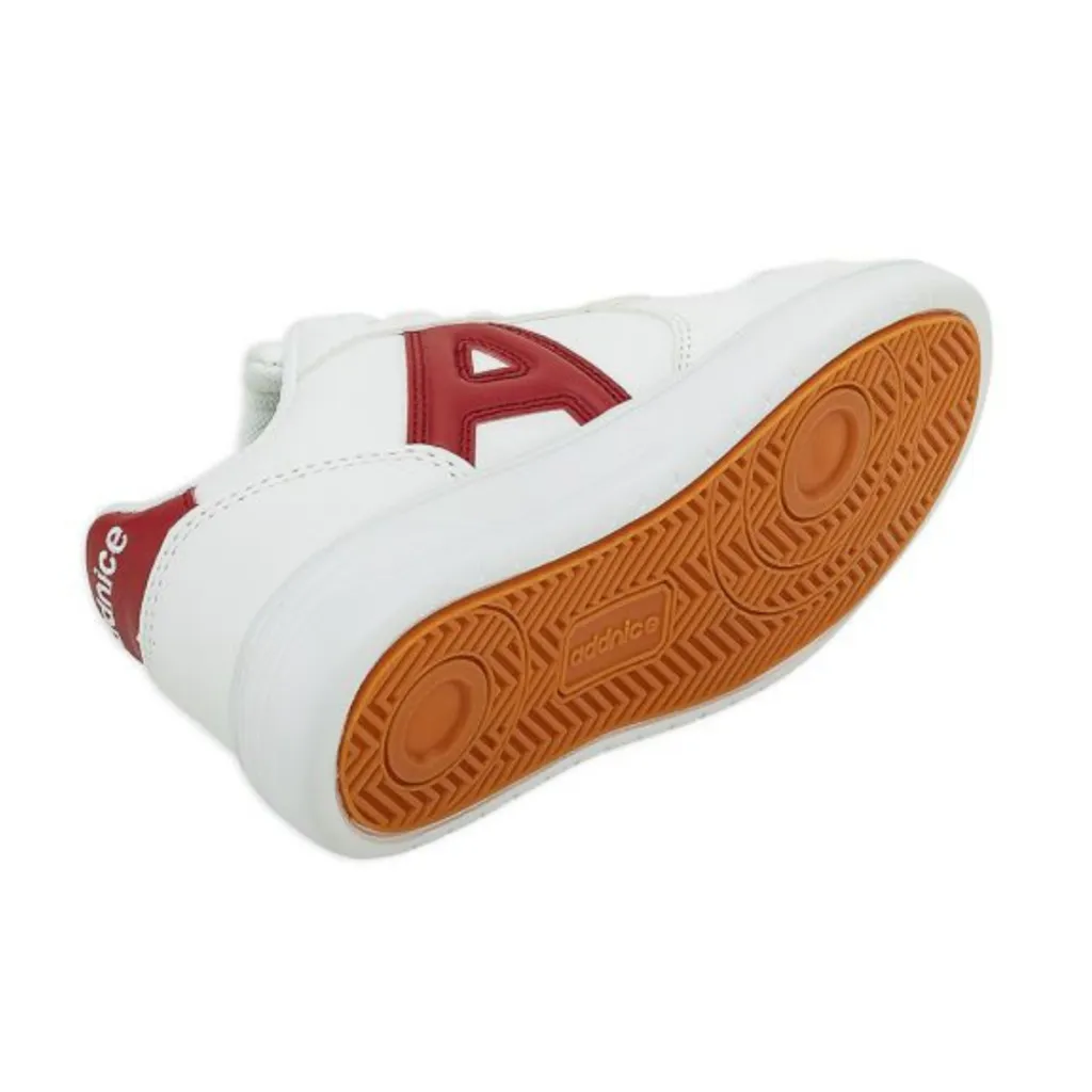 Zapatillas Urbanas Niños Addnice San Diego Max - Blanco/Rojo