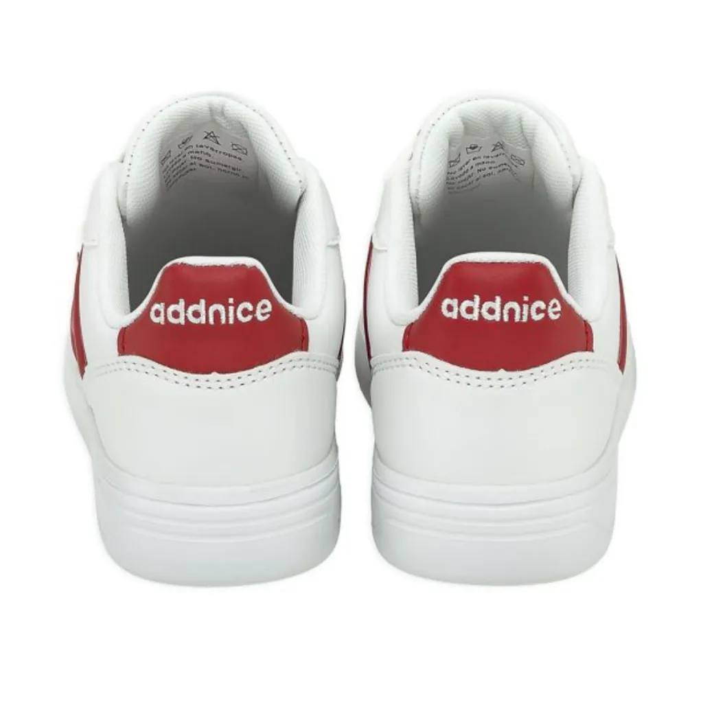 Zapatillas Urbanas Niños Addnice San Diego Max - Blanco/Rojo