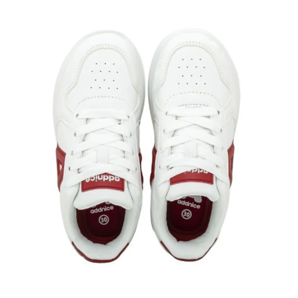 Zapatillas Urbanas Niños Addnice San Diego Max - Blanco/Rojo