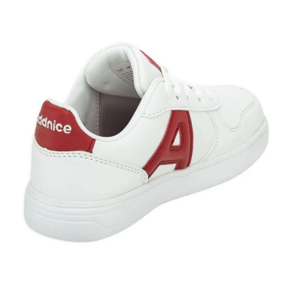 Zapatillas Urbanas Niños Addnice San Diego Max - Blanco/Rojo