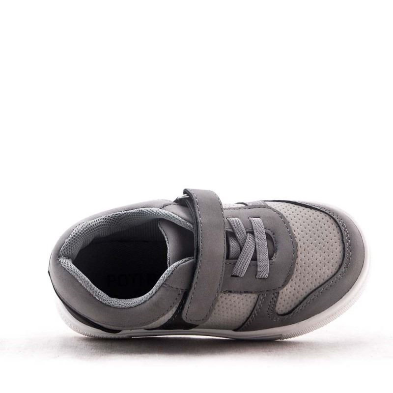 Zapato Niño Gris Modelo Casual