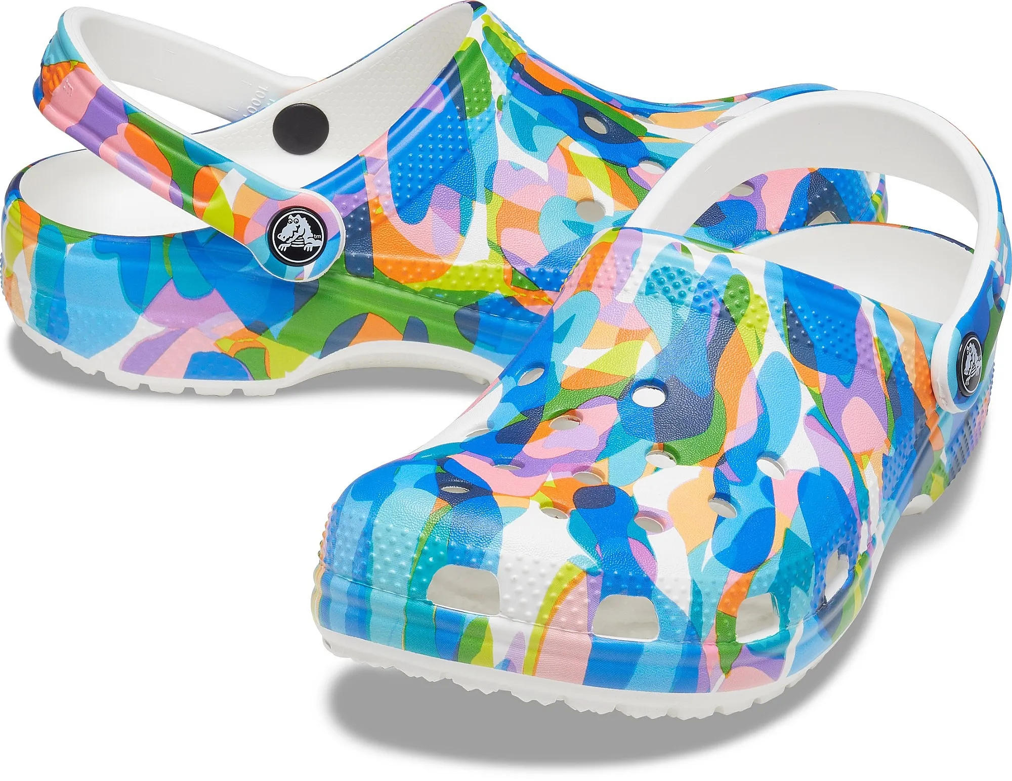 zapatos Crocs Classic Buble Block Clog - White/Multi