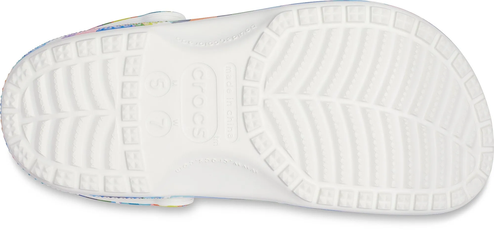 zapatos Crocs Classic Buble Block Clog - White/Multi