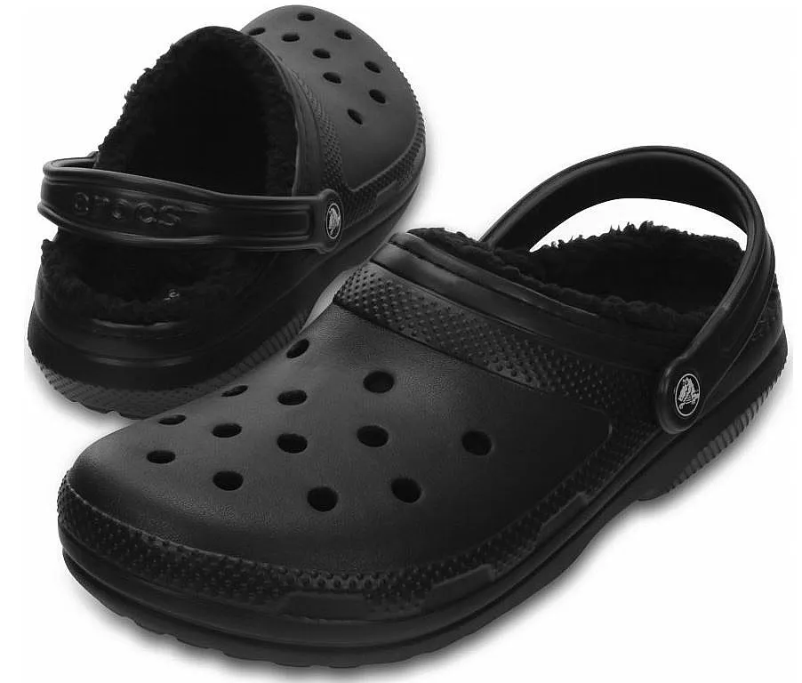 zapatos Crocs Classic Lined Clog - Black/Black