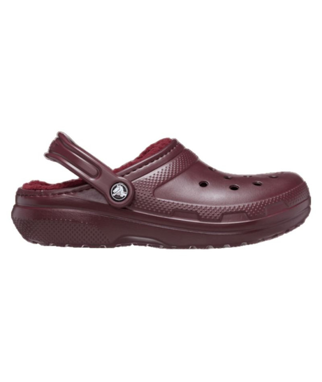 Zuecos Crocs Classic Lined Dark Cherry