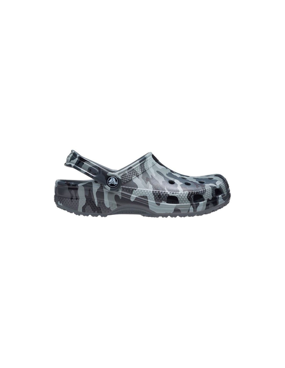 Zuecos Crocs Classic Printed Camo Clog Slate Gris