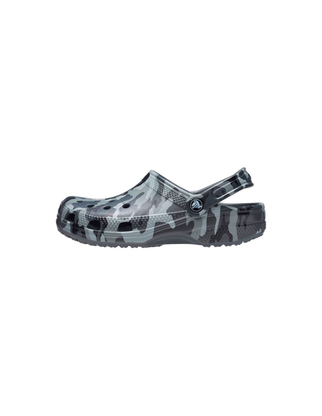 Zuecos Crocs Classic Printed Camo Clog Slate Gris