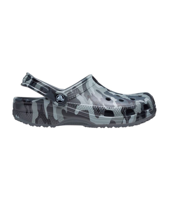 Zuecos Crocs Classic Printed Camo Clog Slate Gris