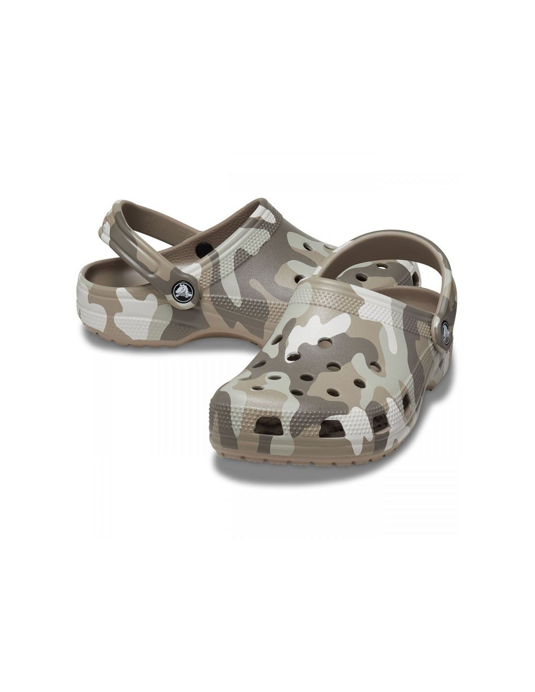 Zuecos Crocs Classic Printed Camo Mushroom/Multi Marrón