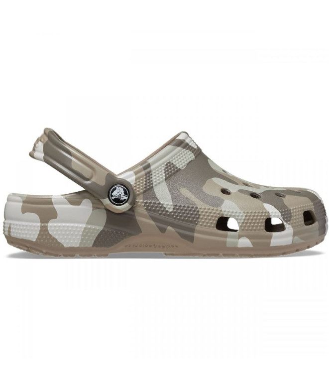 Zuecos Crocs Classic Printed Camo Mushroom/Multi Marrón