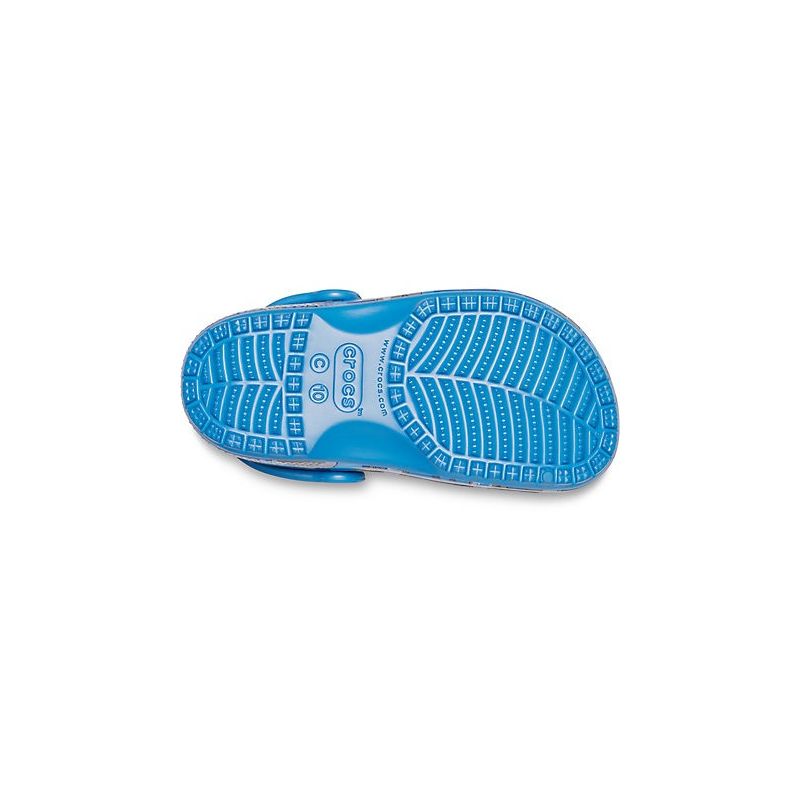 Zuecos Crocs Classic Shark Clog (prep azul) niños