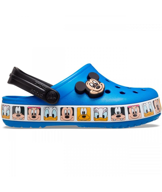 Zuecos Crocs FL Mickey Mouse Band Clog Bright Cobalt Infantil