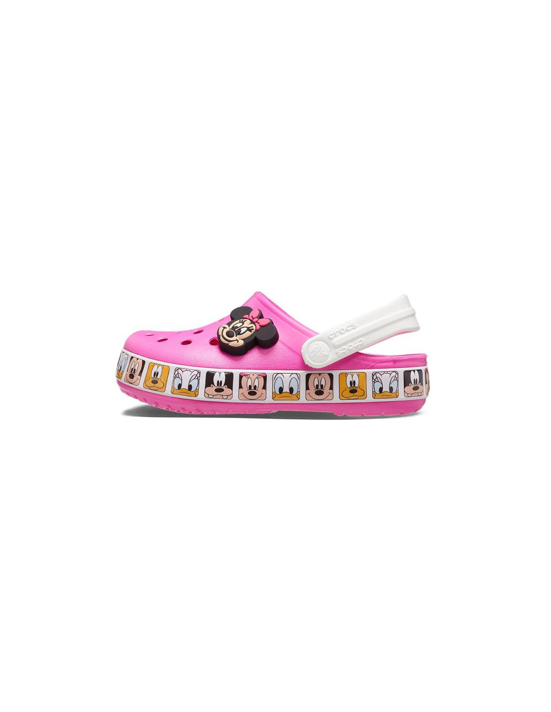 Zuecos Crocs FL Minnie Mouse Band Clog Electric Pink Infantil