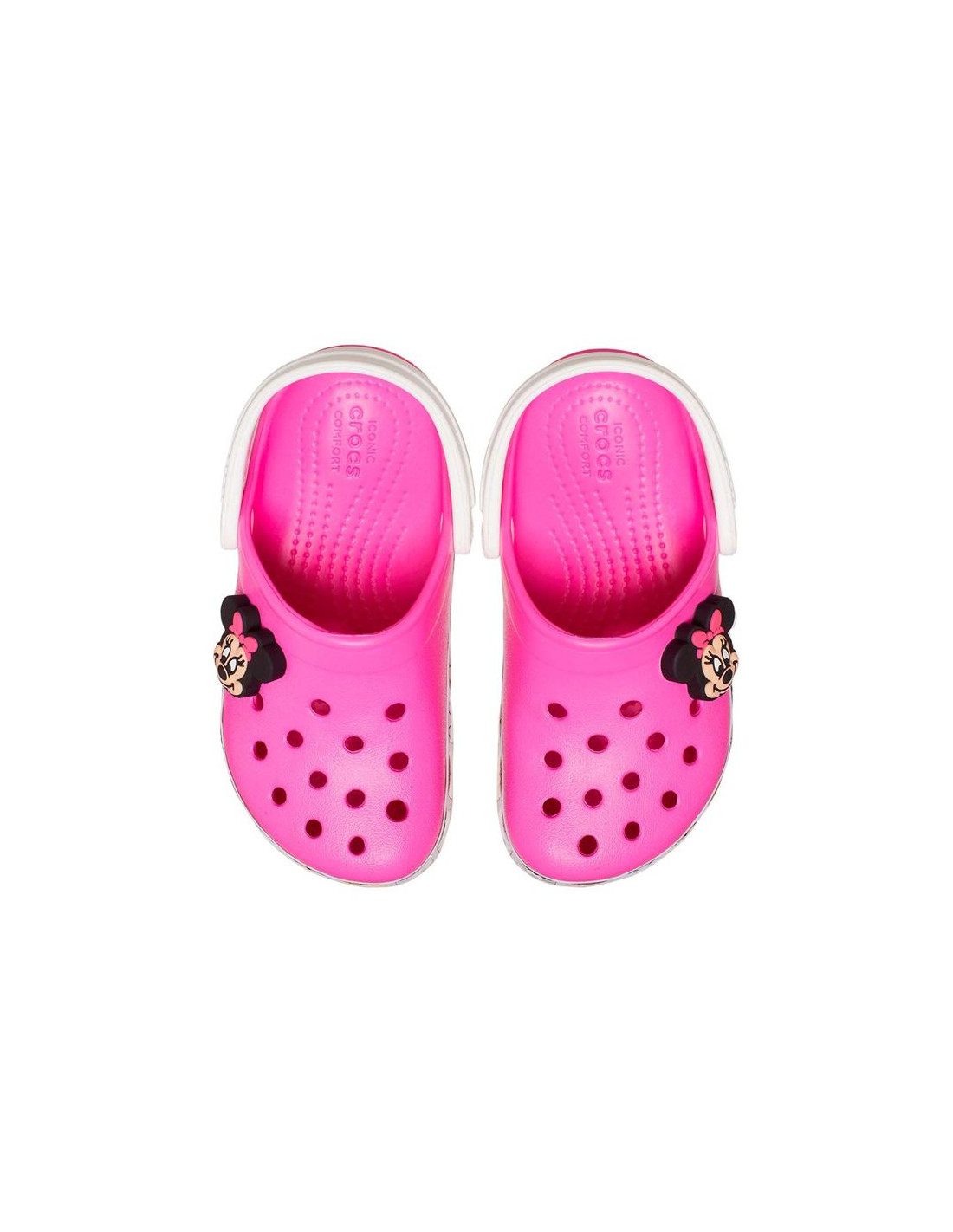 Zuecos Crocs FL Minnie Mouse Band Clog Electric Pink Infantil