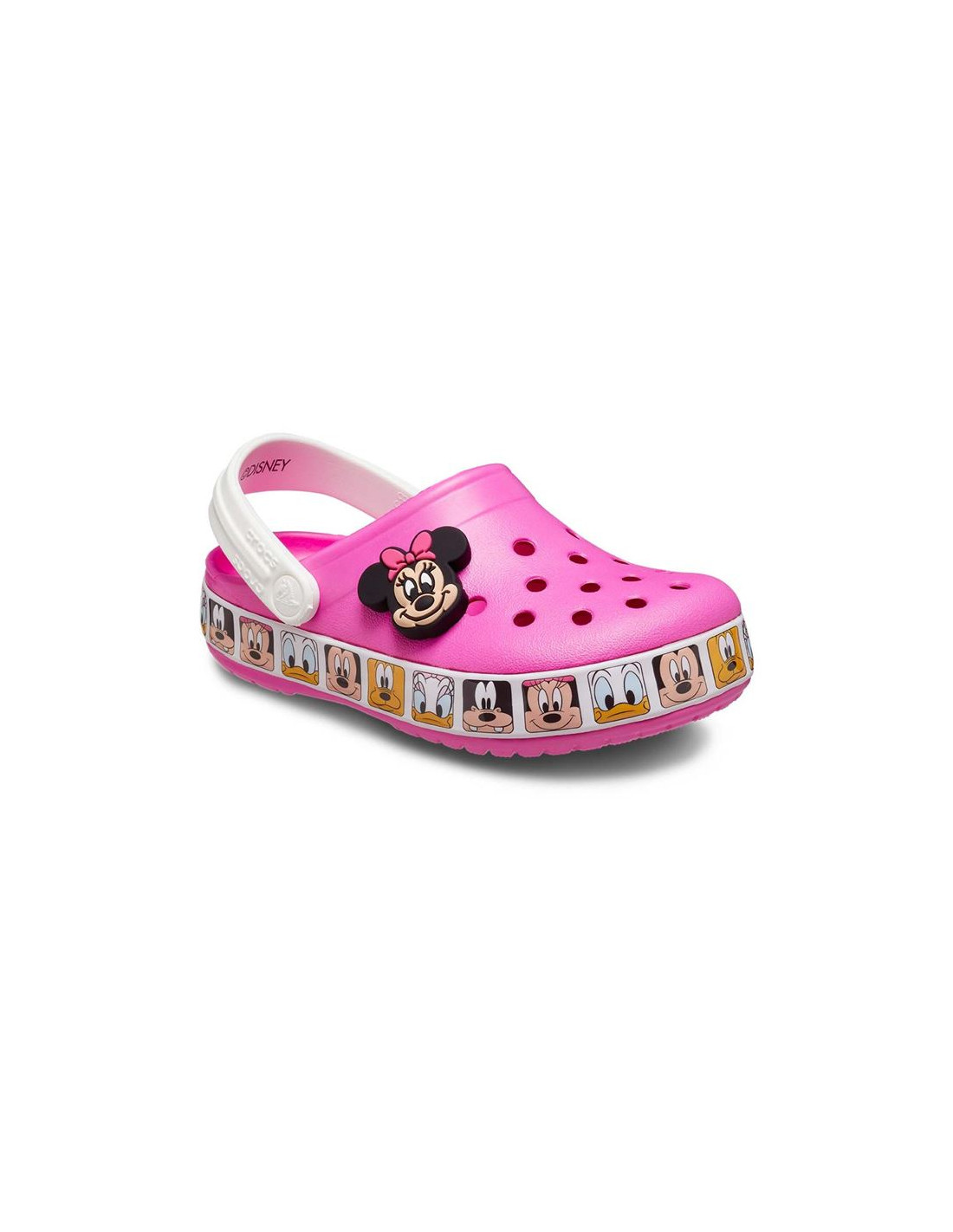 Zuecos Crocs FL Minnie Mouse Band Clog Electric Pink Infantil